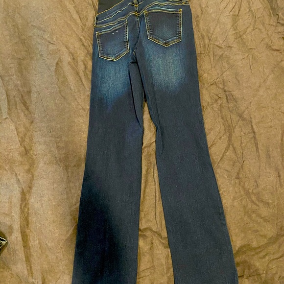 Thyme Maternity Dark Wash Jeans - Picture 2 of 5